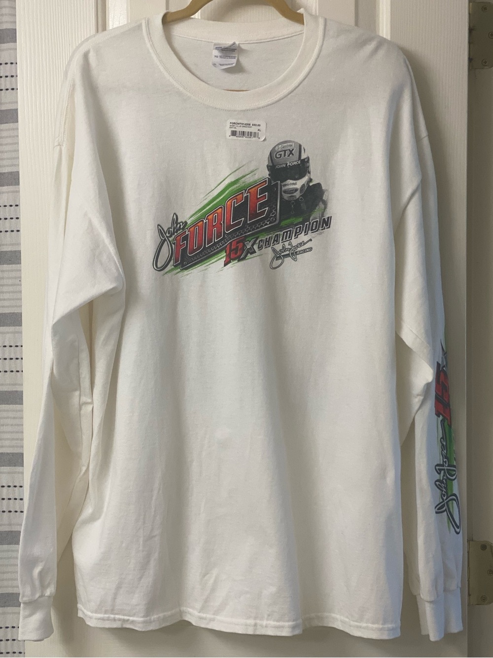 John Force 15X Champion Long Sleeve 'Drag Racing Greatest Force Graphic Tee